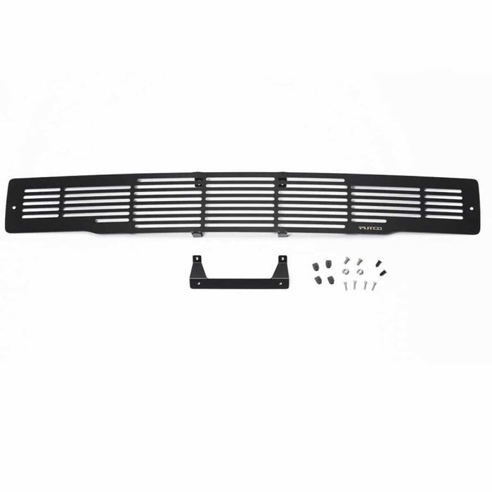 Putco 15-17 Ford F-150 - Stainless Steel Black Bar Design Bumper Grille Inserts