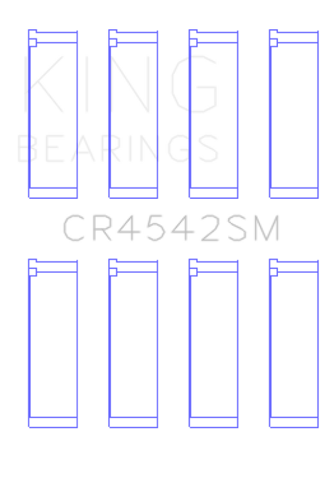 King Engine Bearings Honda K-Series (Except A3)/16V 2.0L/2.3L/2.4L (Size +0.25mm) Conrod Bearing Set
