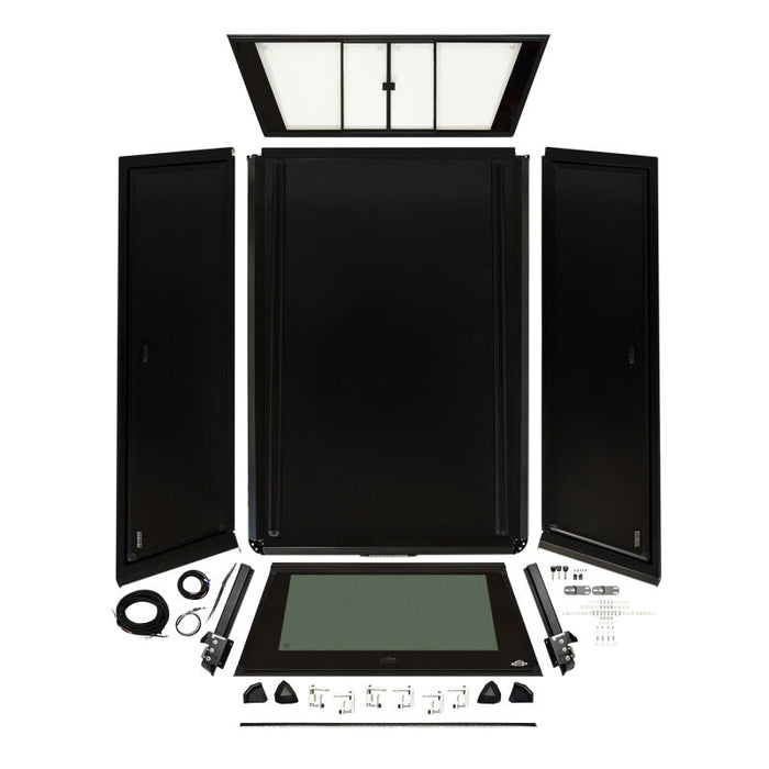 Westin EXP Truck Cap w/Sld Glass COMPLETE KIT Box AS+BS (23-25 Ford F-250/350 CC 6.8ft Bed) - Black