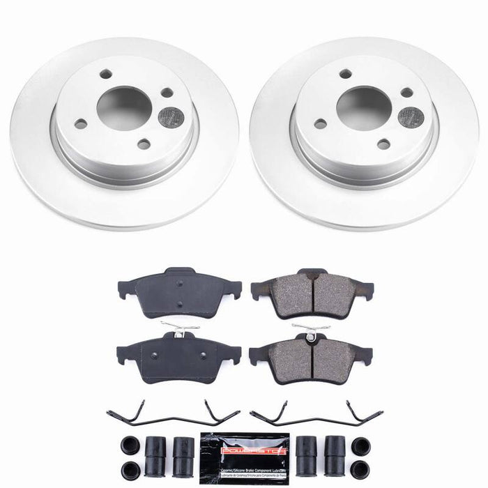 Power Stop 18-21 Ford EcoSport Rear Z23 Coated Brake Kit