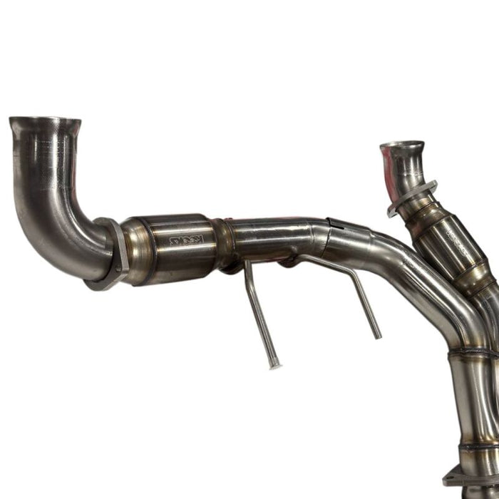 Kooks 21-26 Ford F150 5.0L 3in ULTRA GREEN Catted SS Y-Pipe (To OEM Conn.) Kooks HDR Required