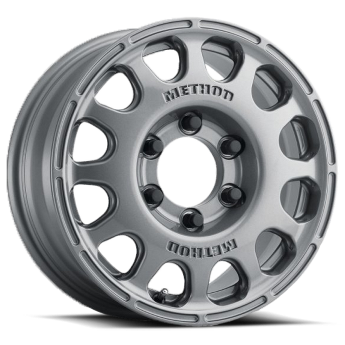 Method MR107 16x7 +45mm Offset 5x120 72.6mm CB Gloss Titanium Wheel