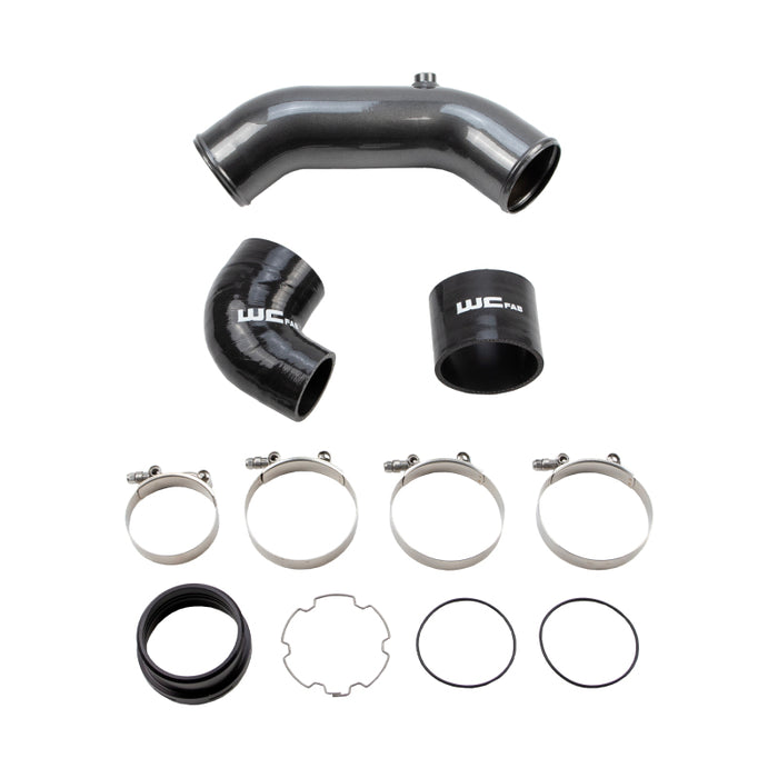 Wehrli 2017+ Ford 6.7L Power Stroke 3.5in Cold Side Intercooler Pipe - Illusion Blueberry