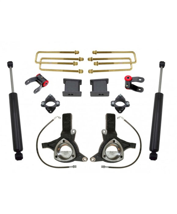 MaxTrac 07-16 GM C1500 2WD w/Cast Steel Susp. 7.5in/4in MaxPro Spindle Lift Kit w/MaxTrac Shocks