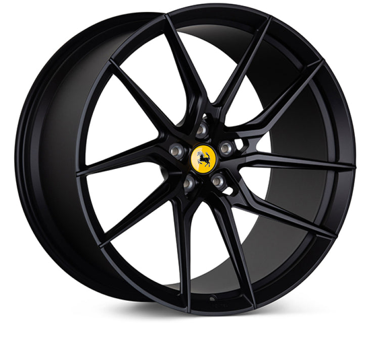Vossen x Novitec NF8 21x9in - 5x114.3 BP - ET35 - Satin Black Ferrari 488 / F8 Front Wheel