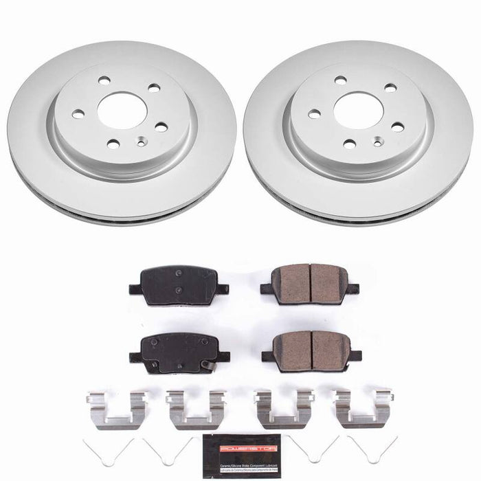 Power Stop 16-19 Cadillac CT6 Rear Z23 Coated Brake Kit