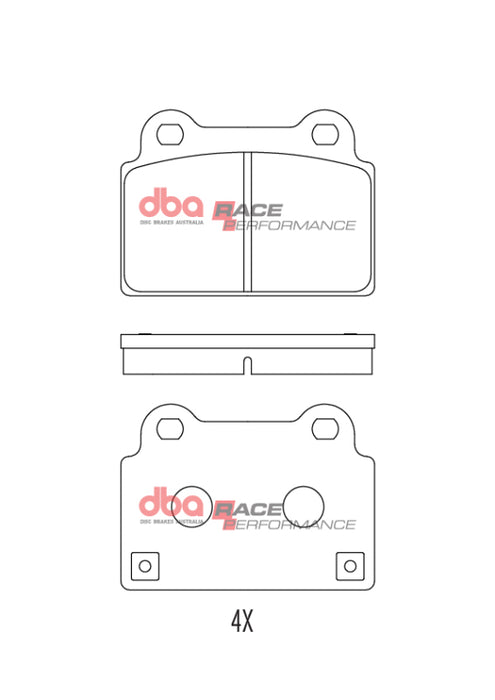DBA 08-16 Mitsubishi Lancer Evolution Rear RP Performance Brake Pads