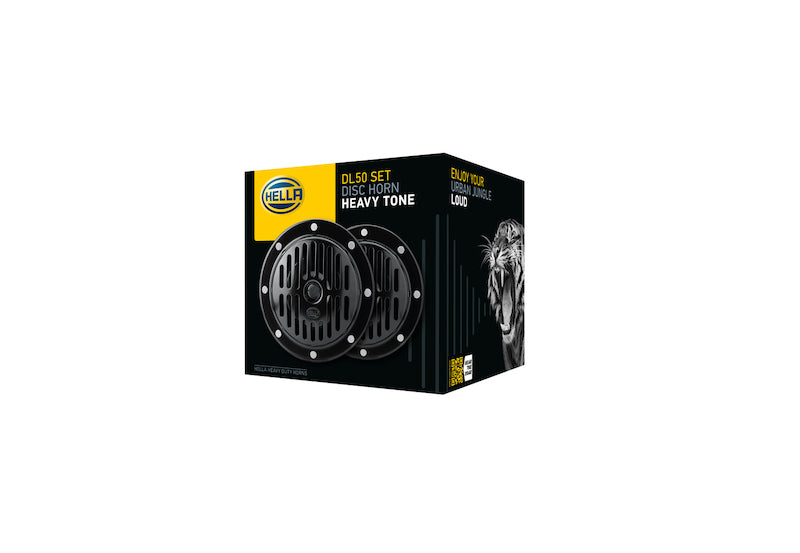 Hella Supertone Horn Kit 12V 310/380HZ HTone Black