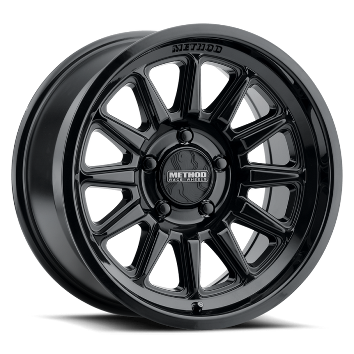 Method MR323 18x9 / 8x180 BP / 12ET / 5.44in BS / 130.81mm CB - Gloss Black Wheel