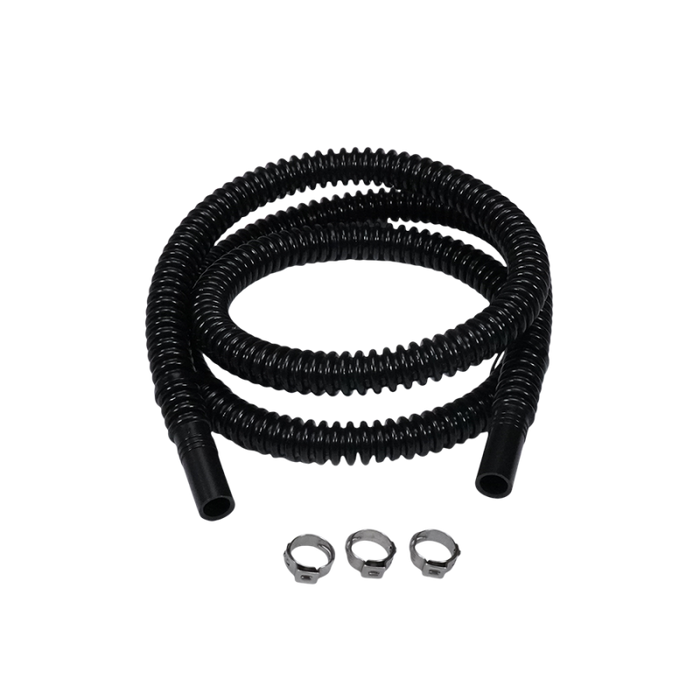 DeatschWerks Convoluted Tubing 1000mm Length x 8mm ID Side 1 x 8mm ID Side 2 - Black