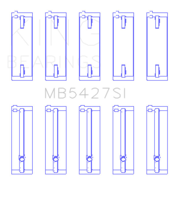 King Engine Bearings Honda L13A4/L15A (Size +0.50mm) Main Bearing Set