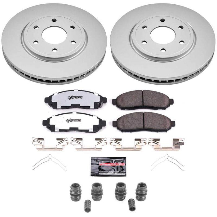 Power Stop 05-15 Nissan Frontier Front Z36 Coated Truck & Tow Brake Kit
