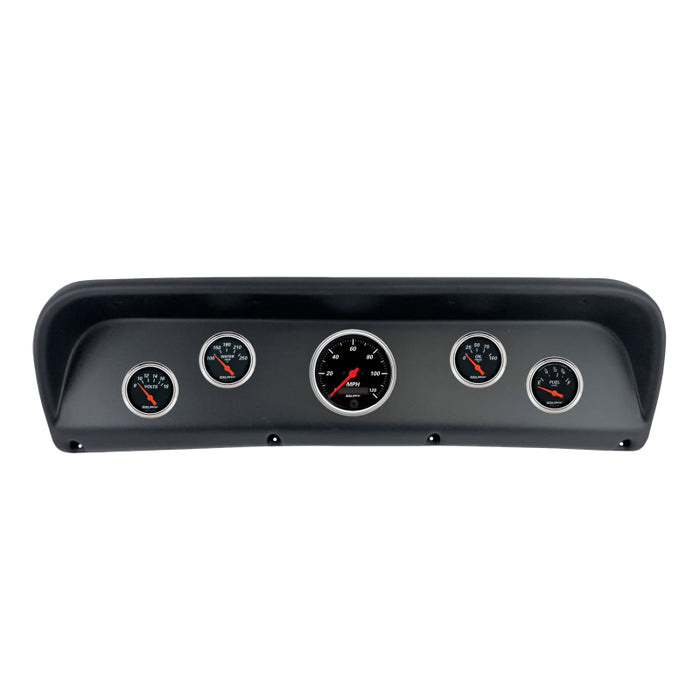 Autometer Designer Black Direct Fit Dash Kit 67-72 Ford F100 (1 x 3-3/8in. / 4 x 2-1/16in.)