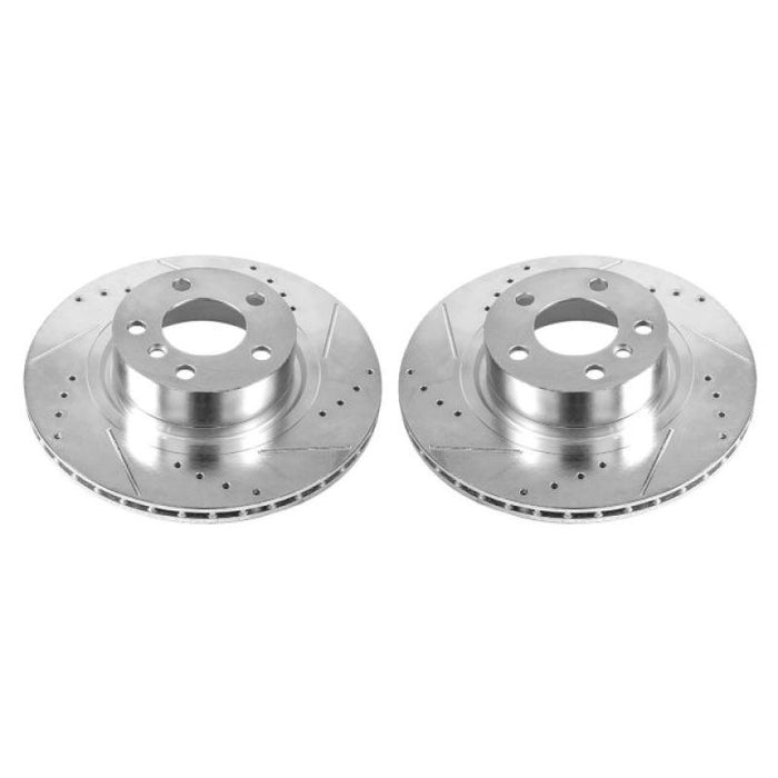 Power Stop 11-17 BMW X3 Rear Evolution Drilled & Slotted Rotors - Pair