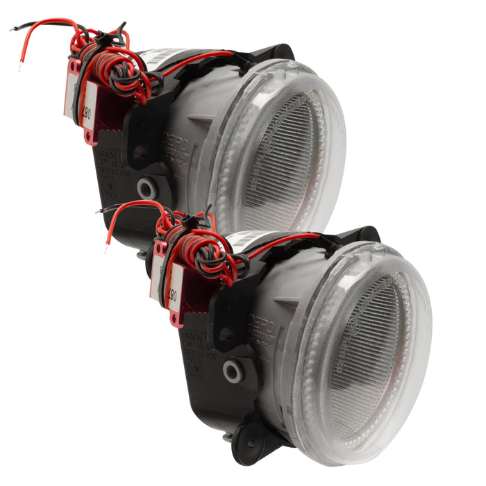 Oracle Lighting 10-15 Jeep Wrangler JK Pre-Assembled LED Halo Fog Lights -UV/Purple
