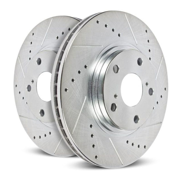Power Stop 75-77 Pontiac Ventura Front Drilled & Slotted Rotor - Pair
