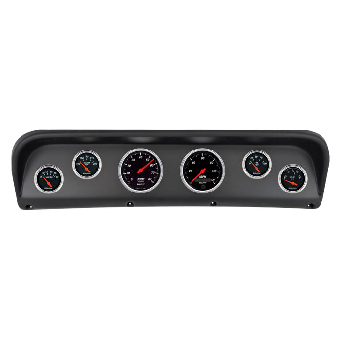 Autometer Designer Black Direct Fit Dash Kit 67-72 Ford F100 (2 x 3-3/8in. / 4 x 2-1/16in.)