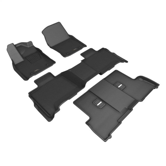 3D MAXpider 2023 Toyota Sequoia Kagu 1st 2nd 3rd Row - Set (Black)