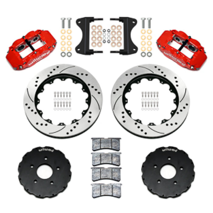 Wilwood 14-19 Chevrolet Corvette C7 Forged Narrow Superlite 6R Front BBK - 14.00 Rotor SRP - Red