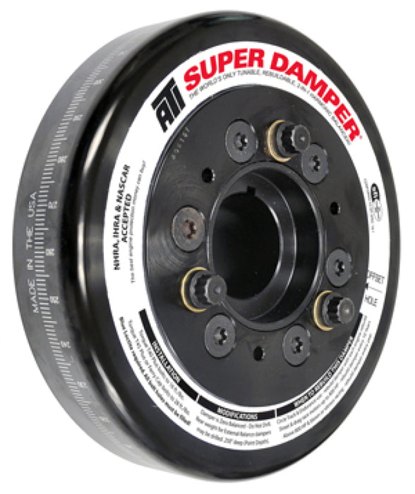 ATI Damper - 7.074in - Steel - Chevy SB - w/BB 1.600 Snout - C-Bore Front - 3 Ring