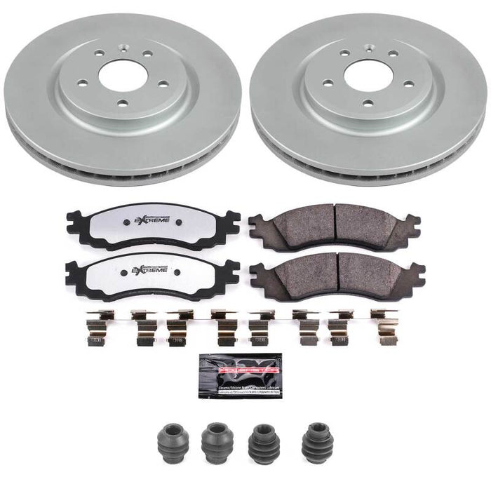 Power Stop 2010 Ford Taurus Front Z36 Coated Truck & Tow Brake Kit
