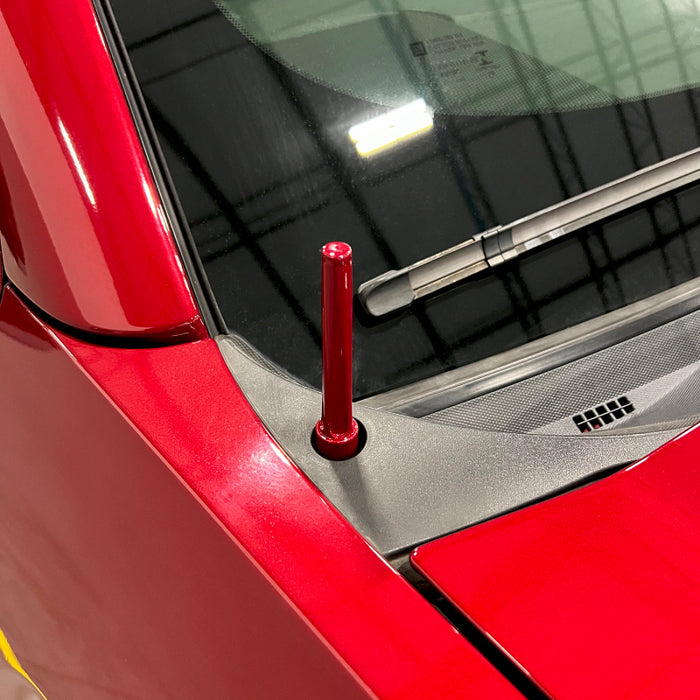 Wehrli 07.5-19 GM HD/14-23 GM 1500 Truck Billet TIG Torch Stubby Antenna - Sparkle Granny Smith