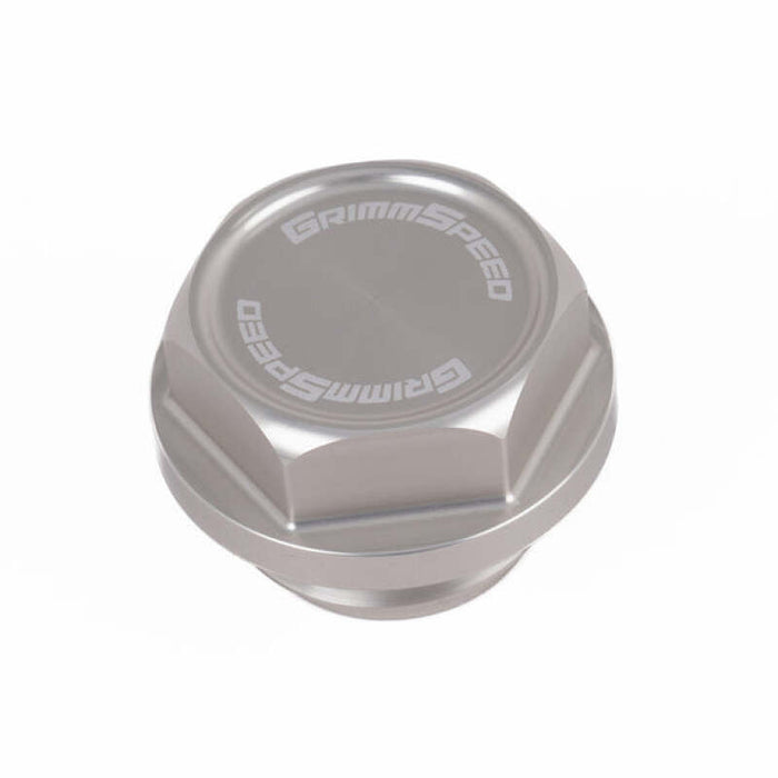 GrimmSpeed 89-22 Subaru All Models Bolt Oil Caps - Silver