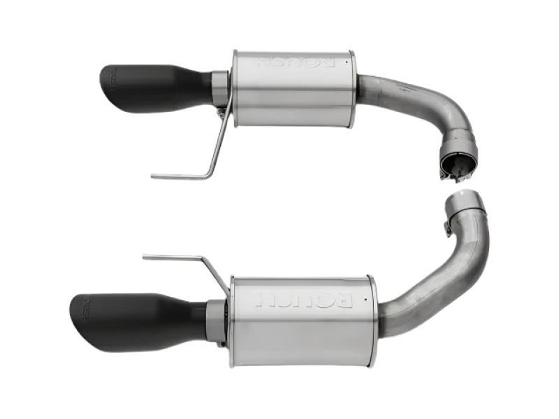 Roush 15-17 Mustang GT Black Tip Axle Back Exhaust