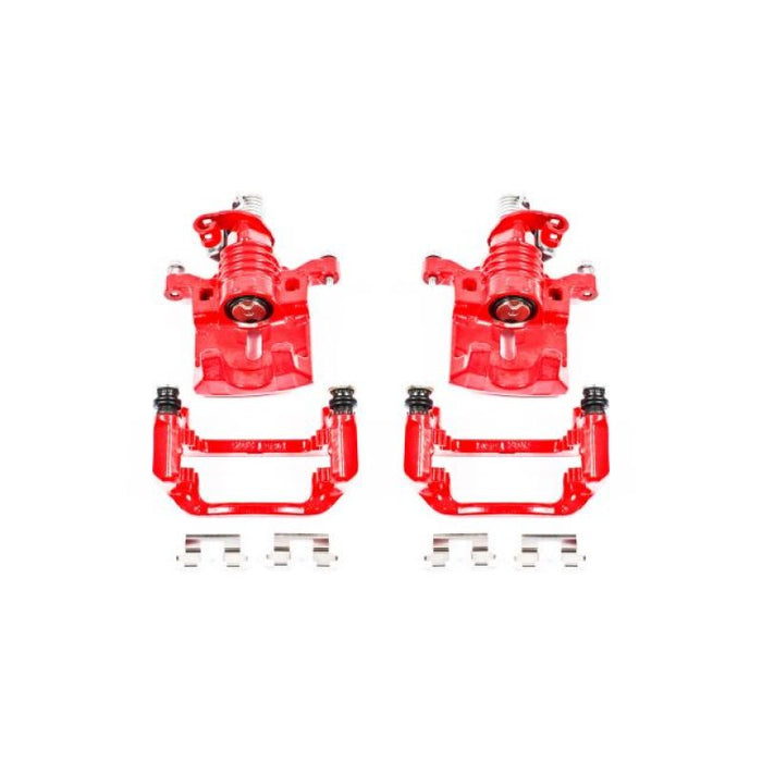 Power Stop 05-09 Buick Allure Rear Red Calipers w/Brackets - Pair