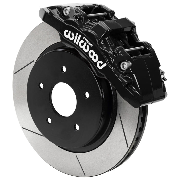 Wilwood 13-18 RAM 1500 4WD AERO6-DM Kit 5 x 5.50in Hub - 13.38in Slotted Rotor - Black