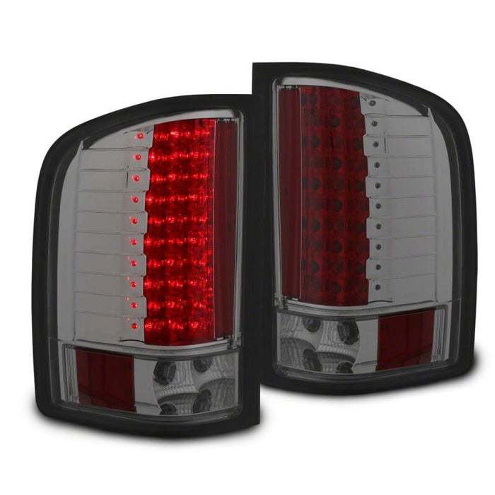 Raxiom 07-13 Chevrolet Silverado 1500 LED Tail Lights- Black Housing- Smoked Lens