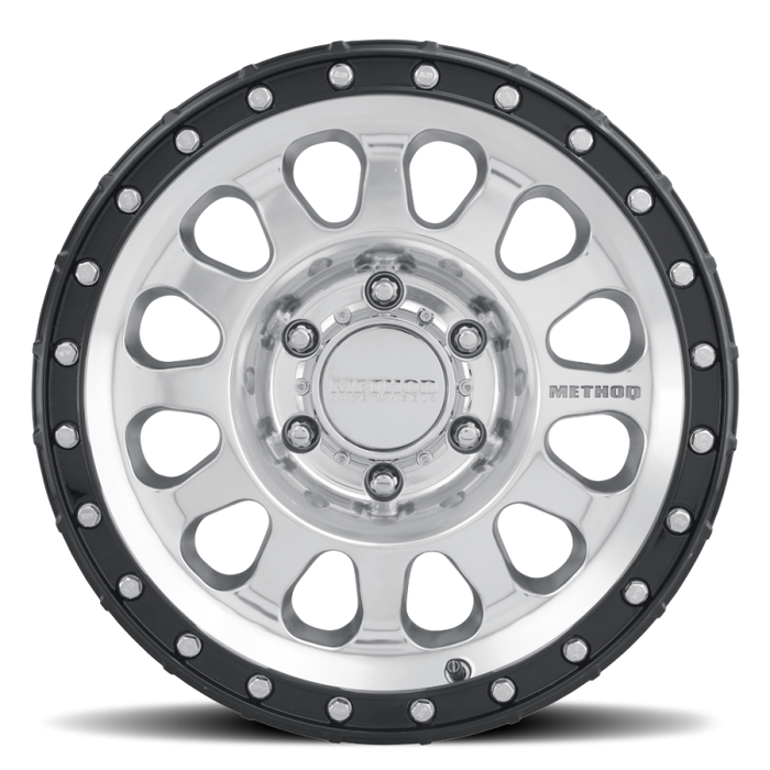 Method MR315 18x9 +18mm Offset 8x170 130.81mm CB Polished Wheel - Gloss Black Lip