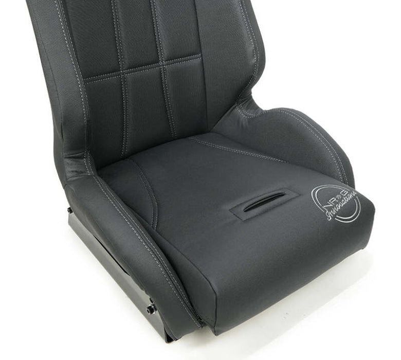 NRG Defender Water Resistant Steel Frame Susp. Seat - Tan w/ Sand Trim/Defender Logo/Side Bracket