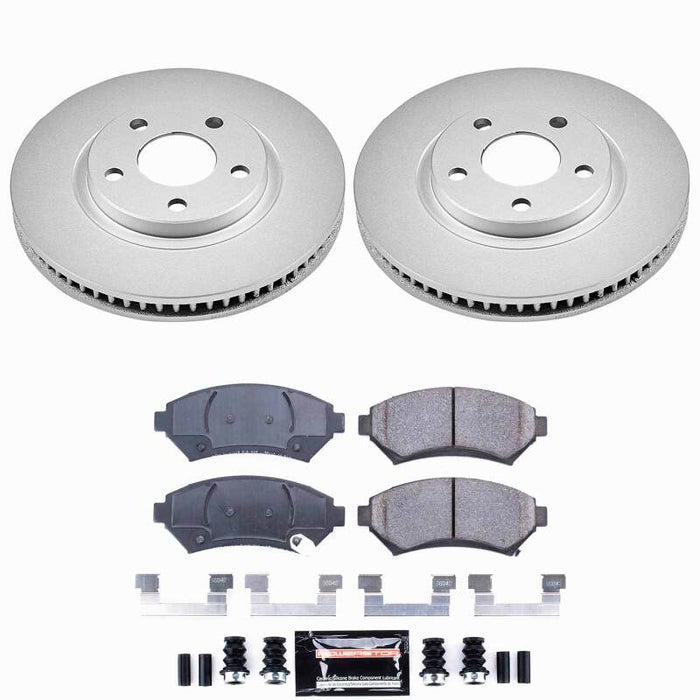 Power Stop 00-05 Buick LeSabre Front Z23 Coated Brake Kit