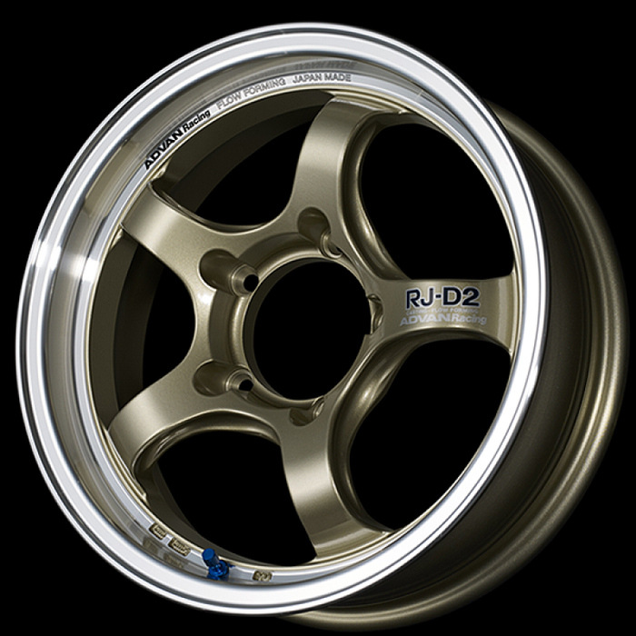 Advan RG-D2 16x5.5 / +42 Offset / 4x100 / 63mm Bore / Machining and Champagne Gold
