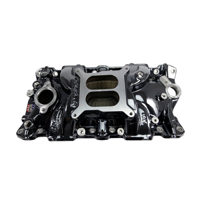 Edelbrock 55-86 Chevy SB Performer EPS Intake Manifold - Black Plasma Finish
