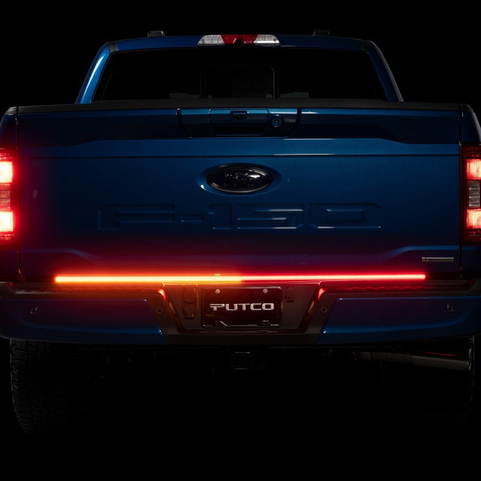 Putco 2024+ Ford F150 w/Factory LED Tail Light & OBS 60in Red Blade Tailgate Light Bar Plug-N-Play