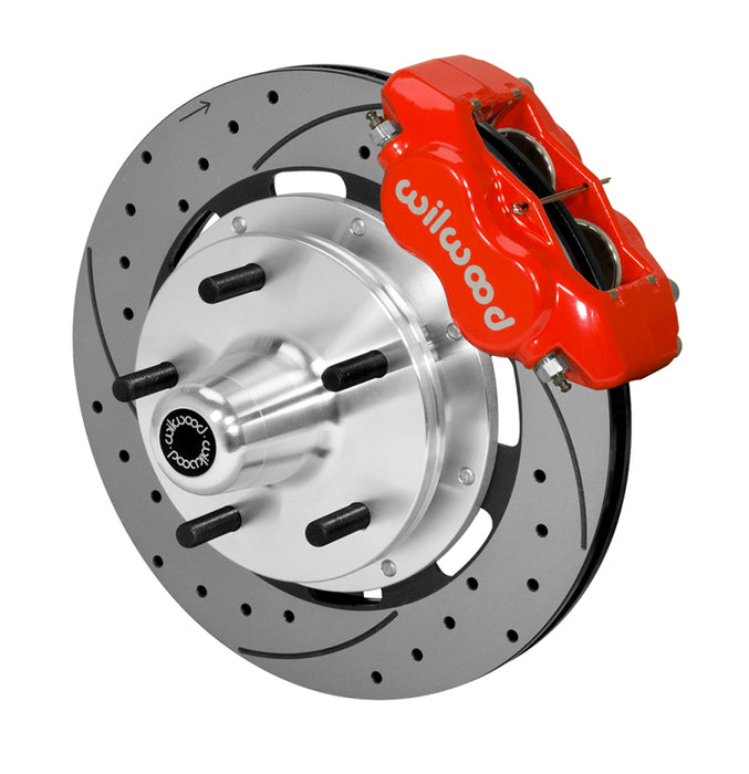 Wilwood kit front PINTO/MUSTANG ii 74-78 FDLI 5X5.00 hub 12.19 rotor SRP red