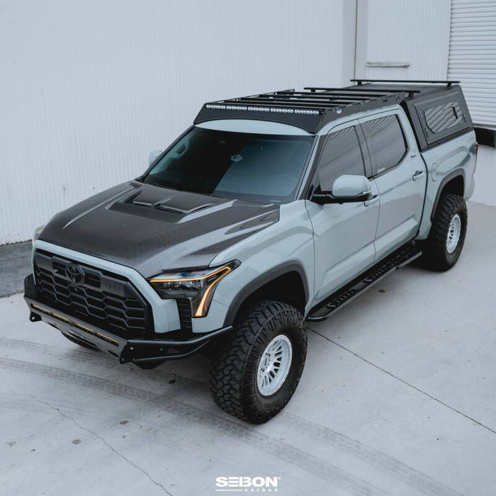 Seibon 22-24 Toyota Tundra / 23-24 Toyota Sequoia RR-Style Carbon Fiber Hood