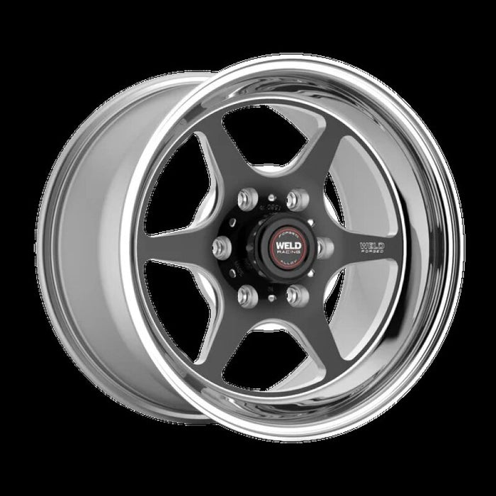 Weld S79 HD S79 17x10in / 6x139.7 BP / 6.2in BS Black Center - Polished Shell Wheel