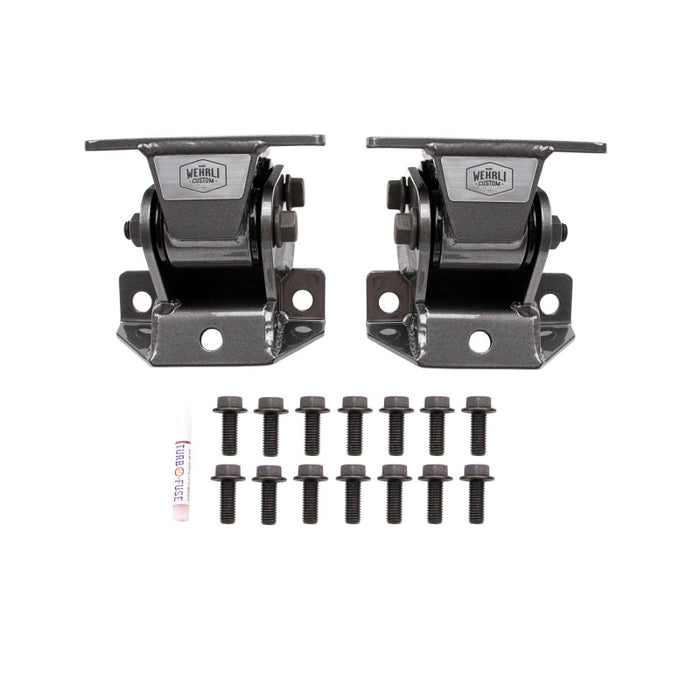 Wehrli 11-16 GM Duramax LML Heavy Duty Engine Mount - WCFab Grey