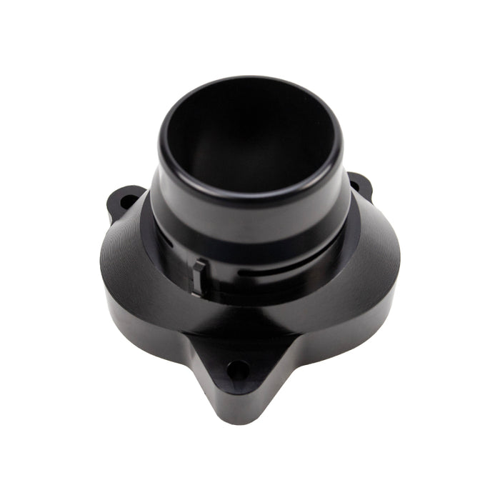 Wehrli 11-25 Ford Power Stroke 6.7L Billet Aluminum Thermostat Housing - Black Anodized