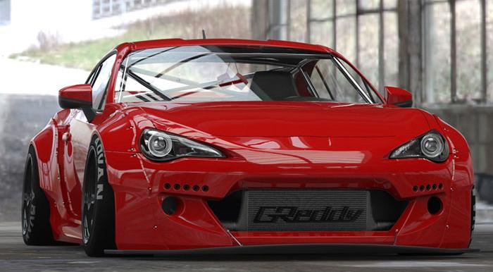 GReddy 13+ Scion FR-S Version 2 Greddy X Rocket Bunny 86 Aero Side Skirts Only