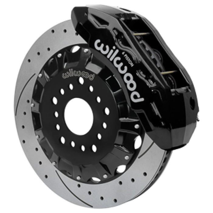 Wilwood 63-70 Chevy C10 TX6R Front Kit w/ 16in SRP Rotors & Lines - Black