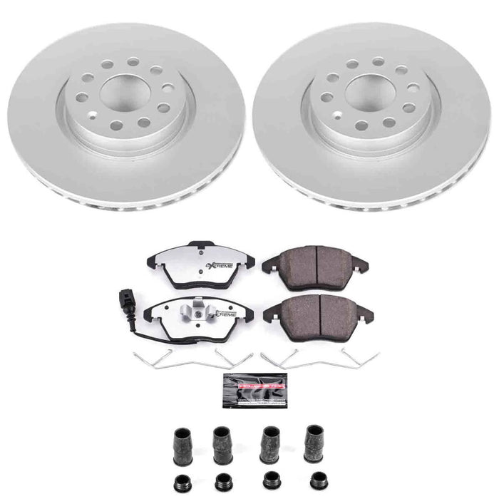 Power Stop 06-13 Audi A3 Front Z26 Coated Brake Kit