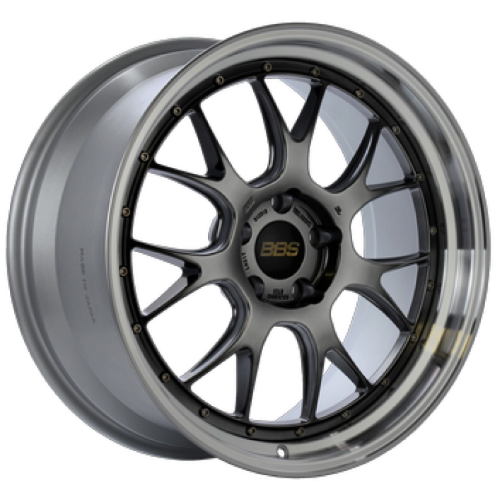 BBS LM-R 19x8.5 5x112 ET30 Black Center w/ Diamond Machined Lip Wheel  - 82mm PFS/Clip Required