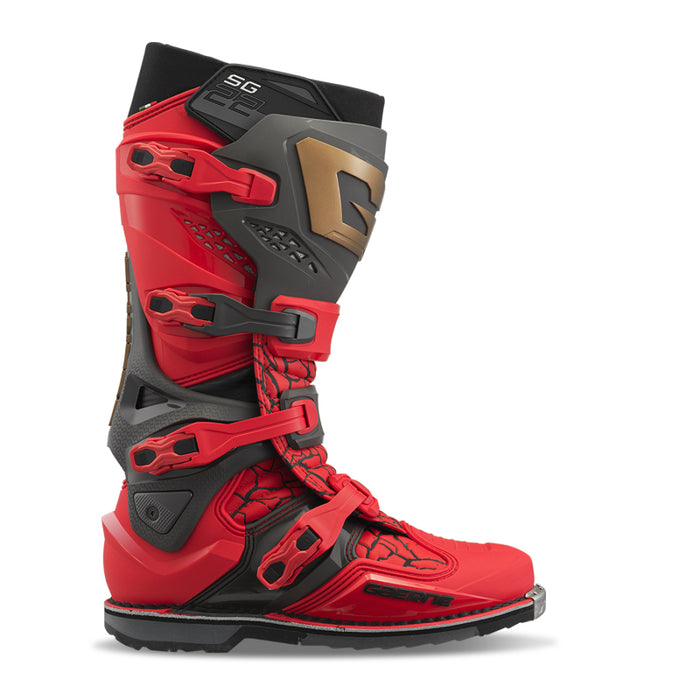 Gaerne SG22 Limited Edition MAGMA MJK LE Boot Deep Black/Fiery Red Size 11