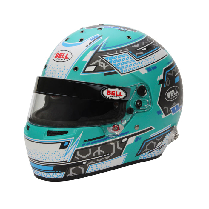Bell Helmet Rs7 Stamina Anthracite/Aquamarine (Hans) 58(7 1/4) Fia8859-2024/Sa2025