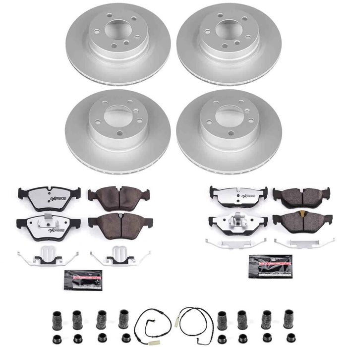Power Stop 2006 BMW 325i Front and Rear Z26 Coated Brake Kit