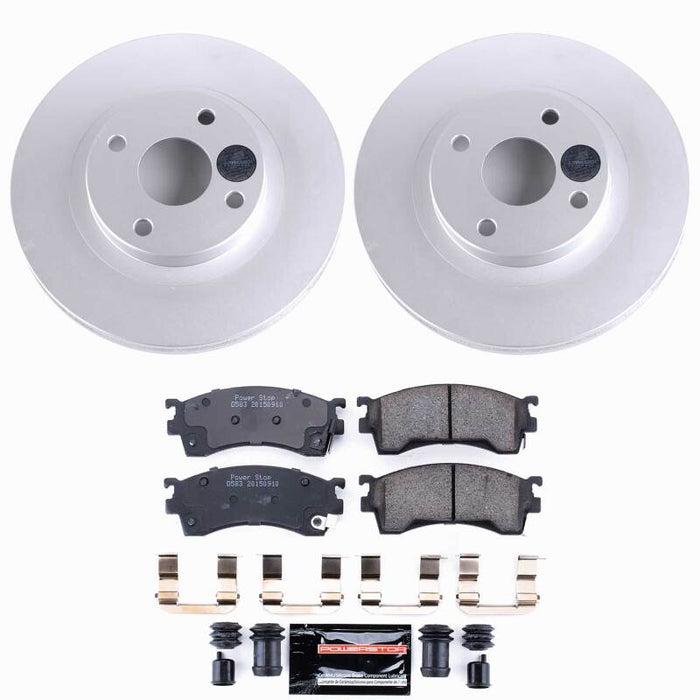 Power Stop 99-00 Mazda Protege Front Z23 Coated Brake Kit